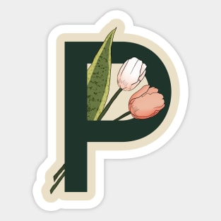 Monogram P Sticker